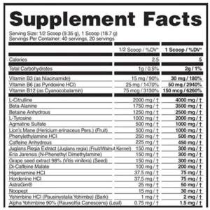 assassin preworkout