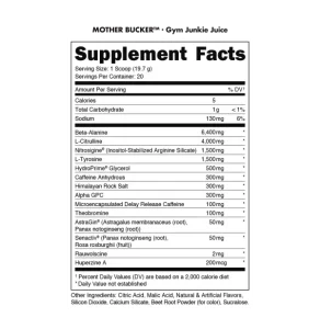 Bucked Up Mother Bucker Pre Workout