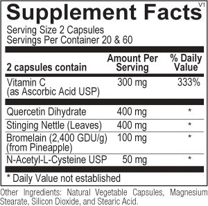 D-Hist Ortho Molecular Natural Supplement