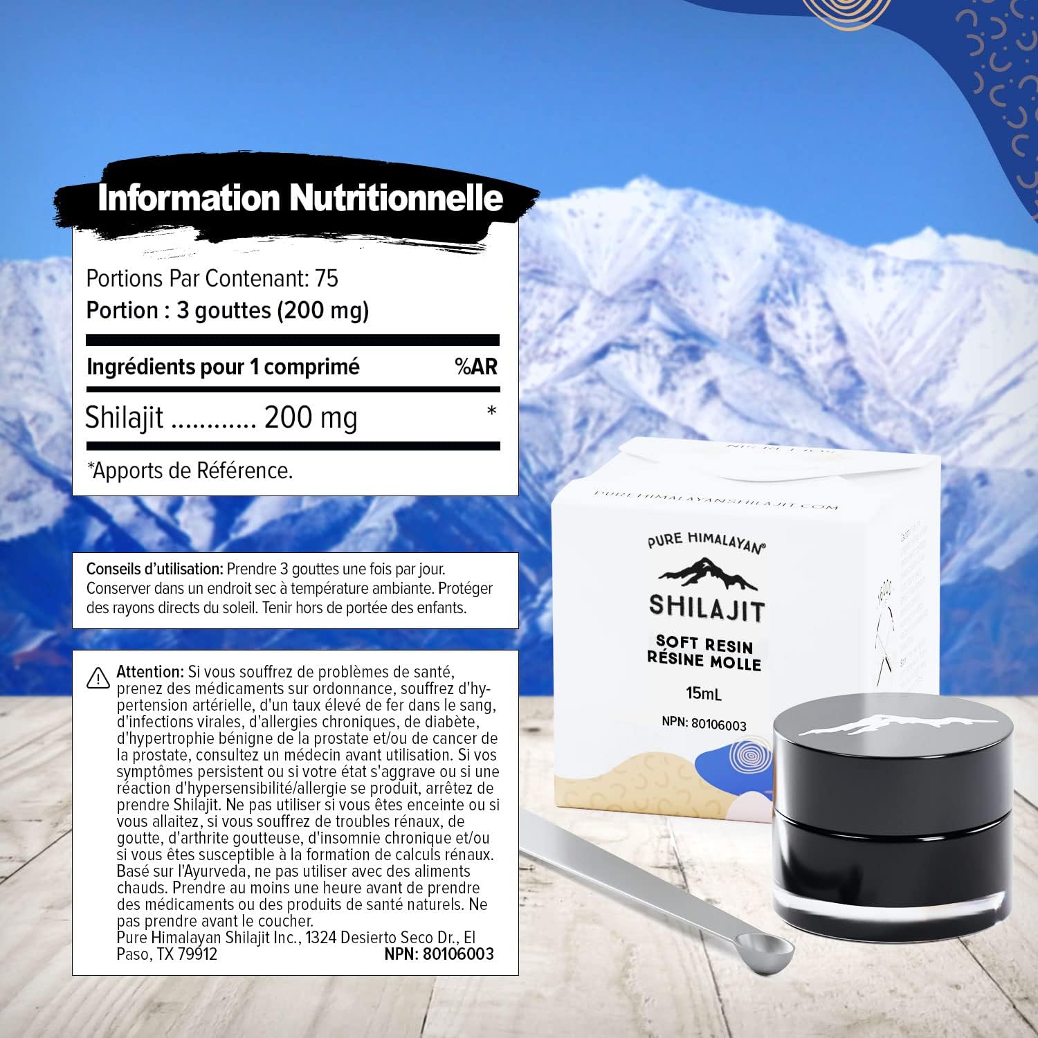 Shilajit De L'Himalaya En Résine Molle - Acide Fulvique Naturel, Puissance Extrême, 20g (exp. 01/2026)